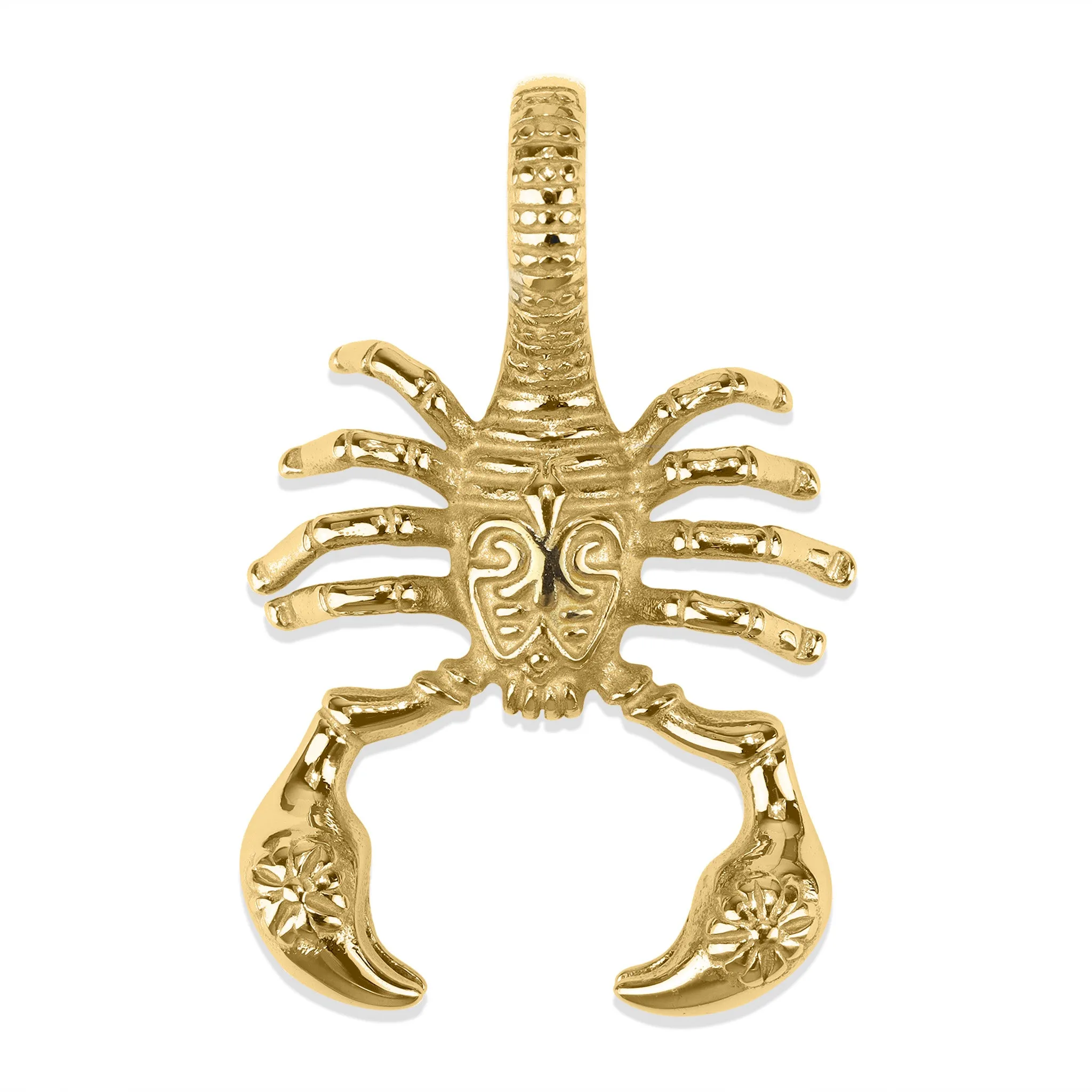 18K PVD Coated Stainless Steel Large Scorpion Pendant / PDL9001