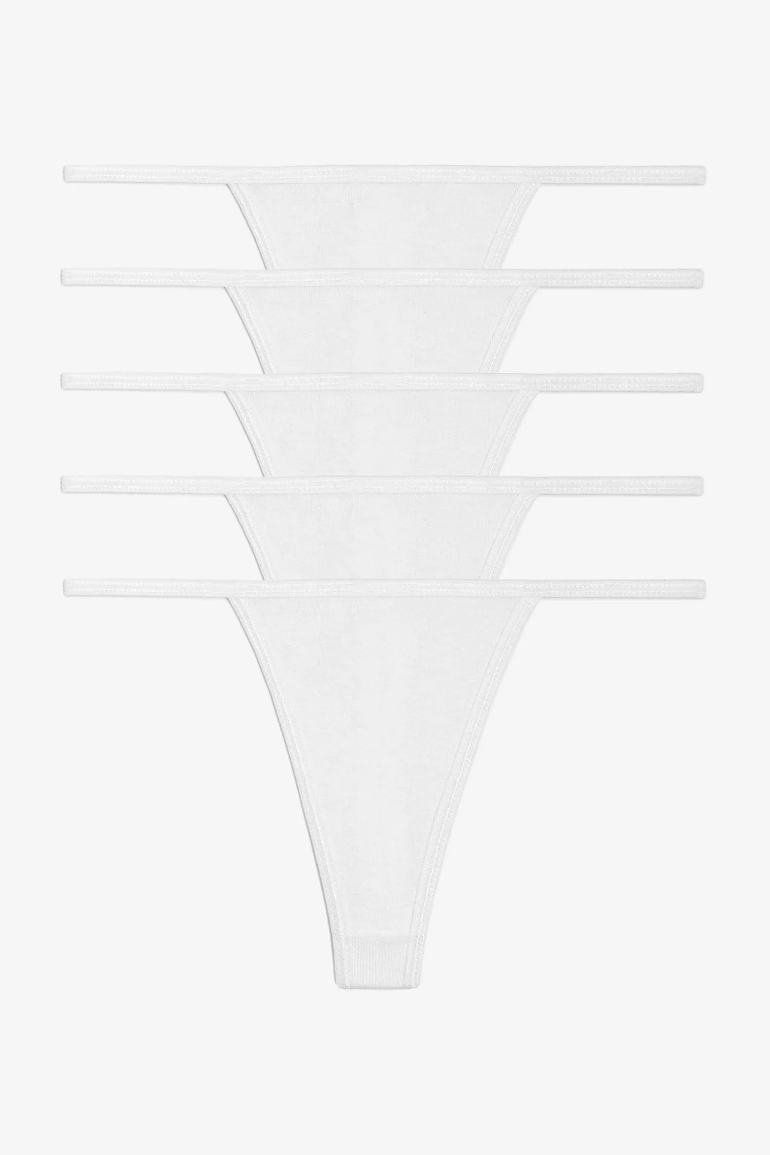 43013 - 5-Pack Baby Rib Thong