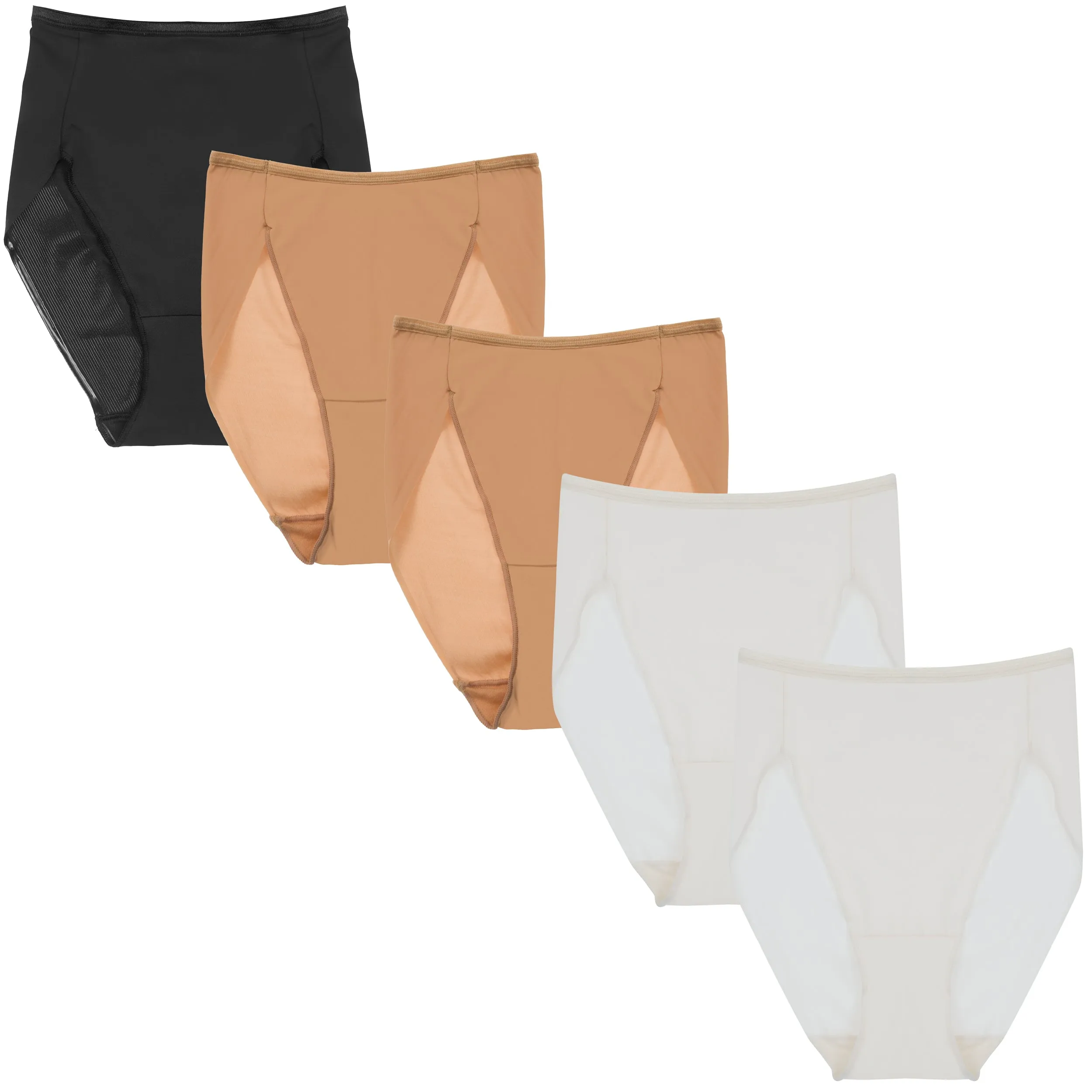 5-Pack Microfiber High-Cut Brief