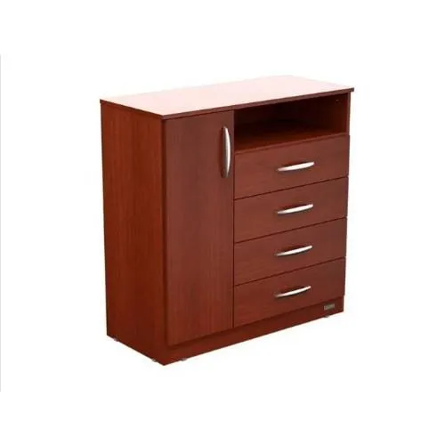 6 Compartment Laminate Wood Cabinetry -Cherry