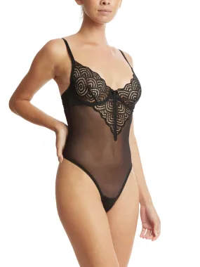 &oh™ Along The Lines Underwire Bodysuit Black Sale