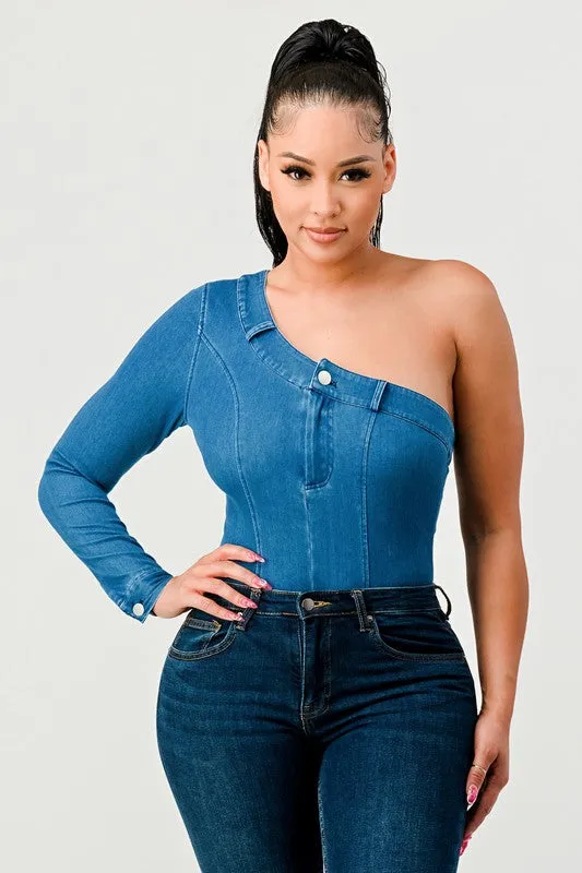 ATHINA DENIM BODYSUIT