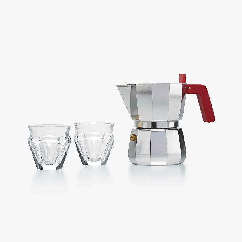 Baccarat | Harcourt Talleyrand Espresso For Two Alessi Moka Set