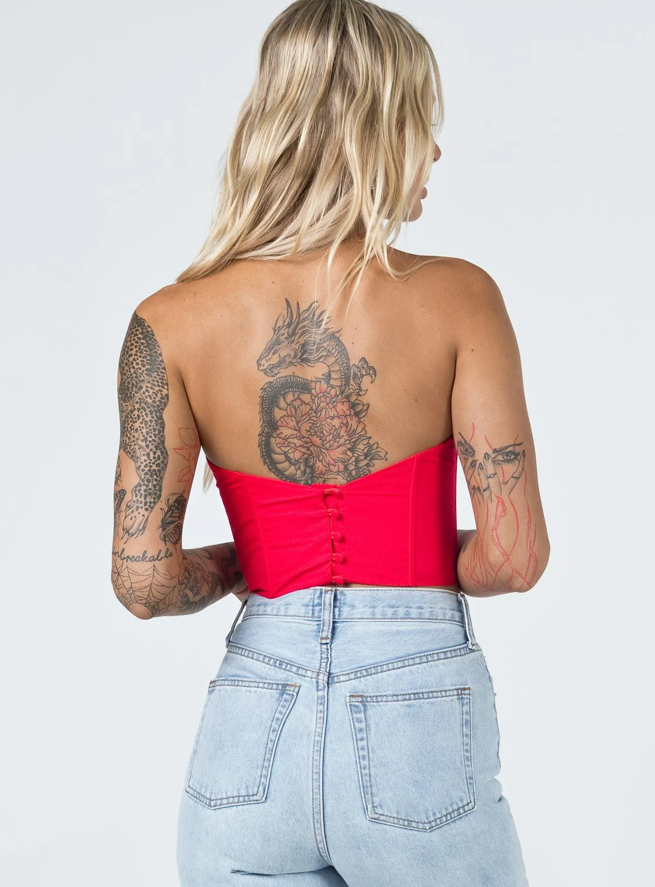 Bad Gal Bustier Red