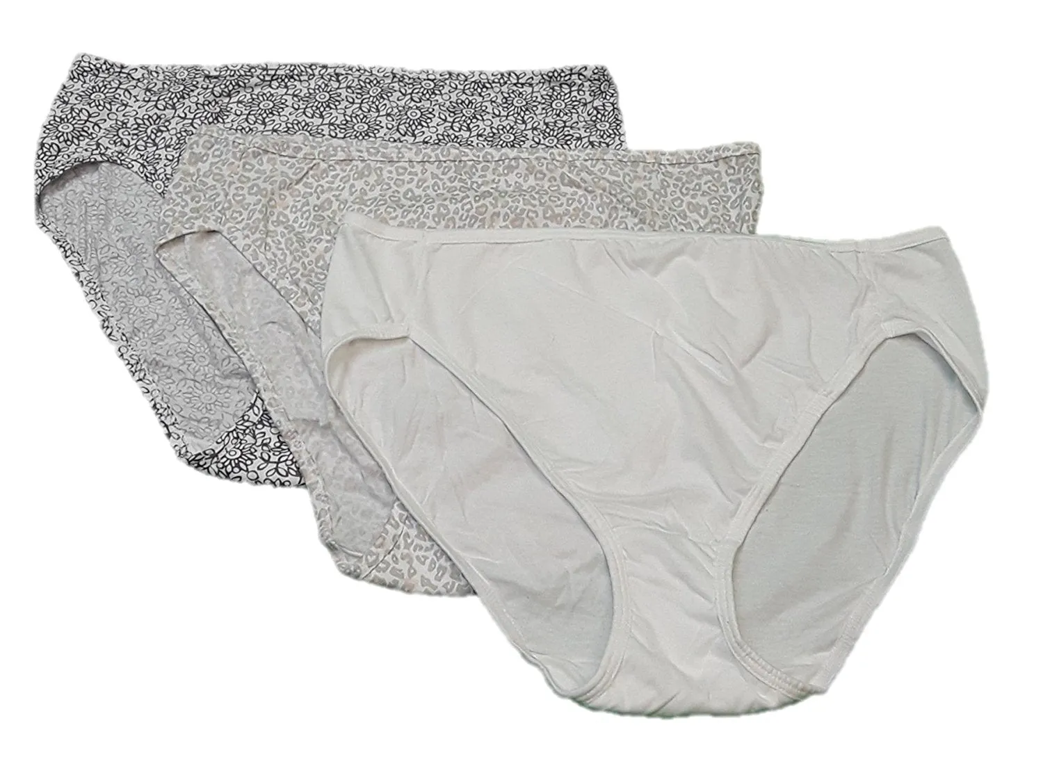 Bali Women's Luxe Cotton 3 Pack Hi-Cut Panty V883