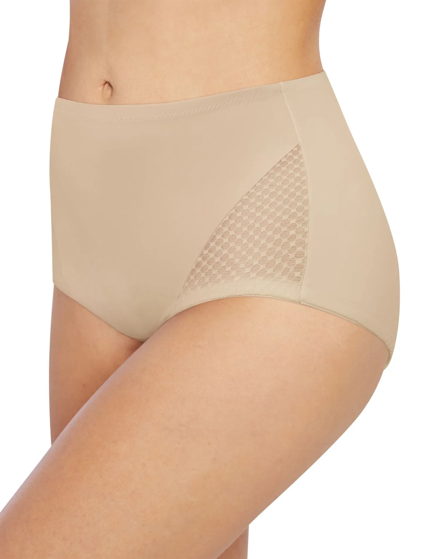 Bali Womens Passion for Comfort Firm Control Shaping Brief, 2-Pack