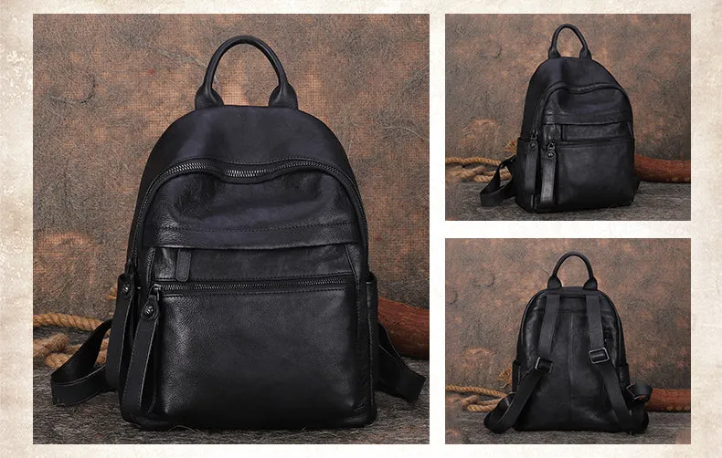 Best Vintage Leather Rucksack Womens Vintage School Backpacks Leather Backpack Purse