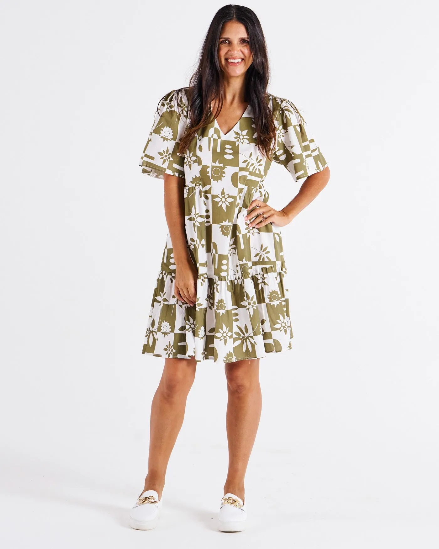 Betty Basics Bacardi Dress Geo Floral