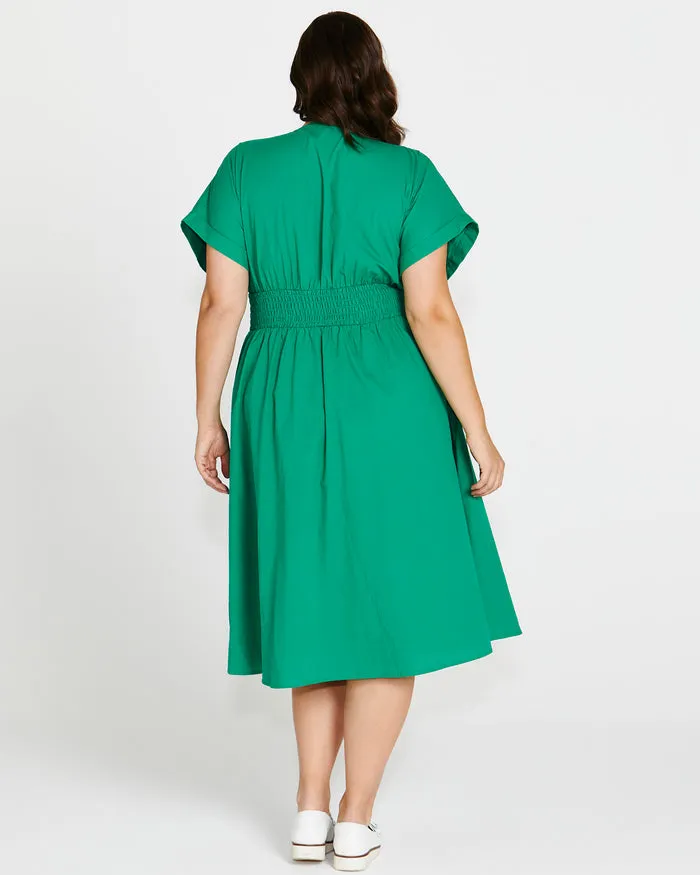 Betty Basics Carrie Dress Holly Green