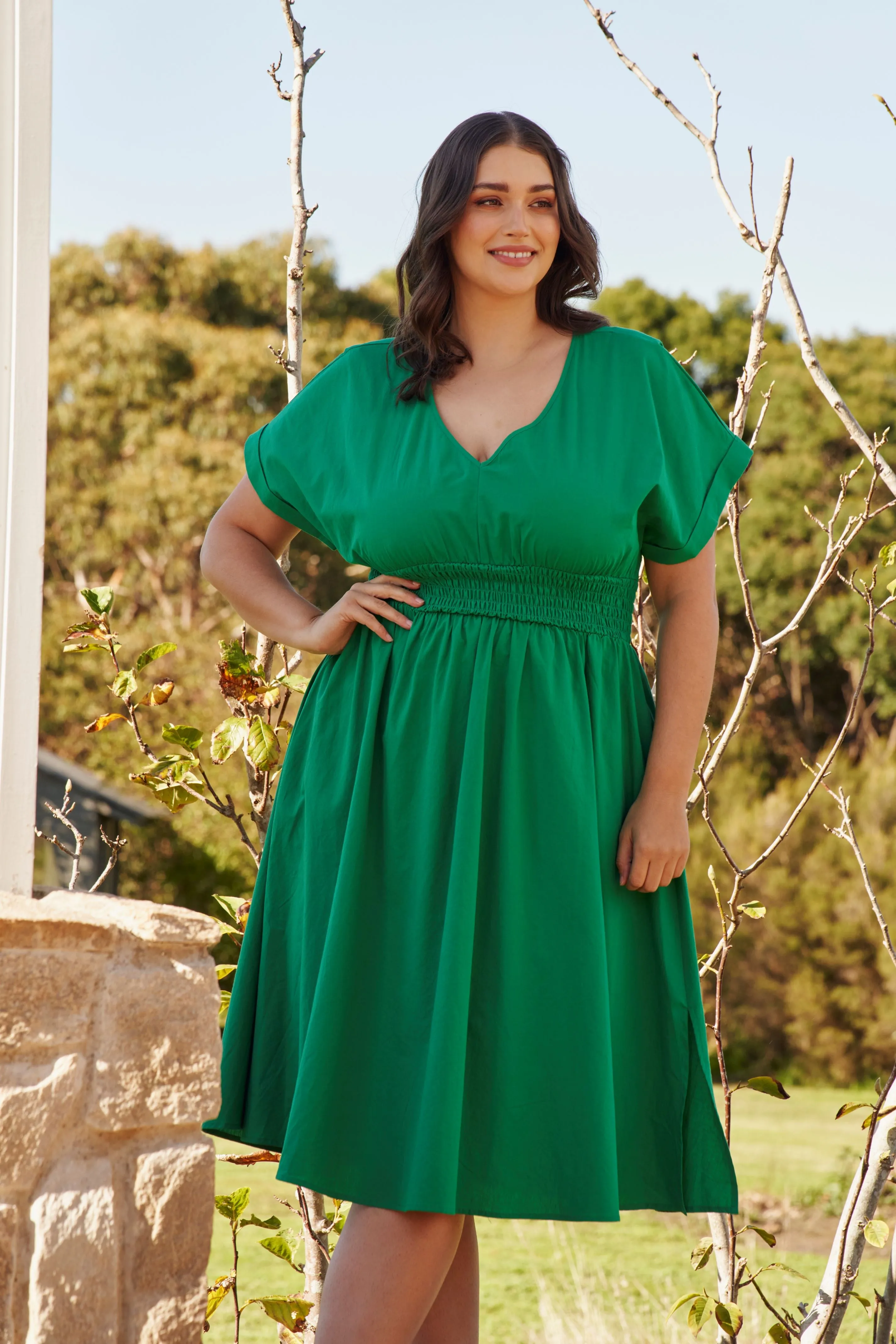 Betty Basics Carrie Dress Holly Green