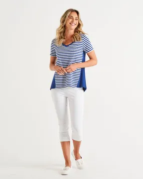 Betty Basics Luella Tee Ocean Stripe