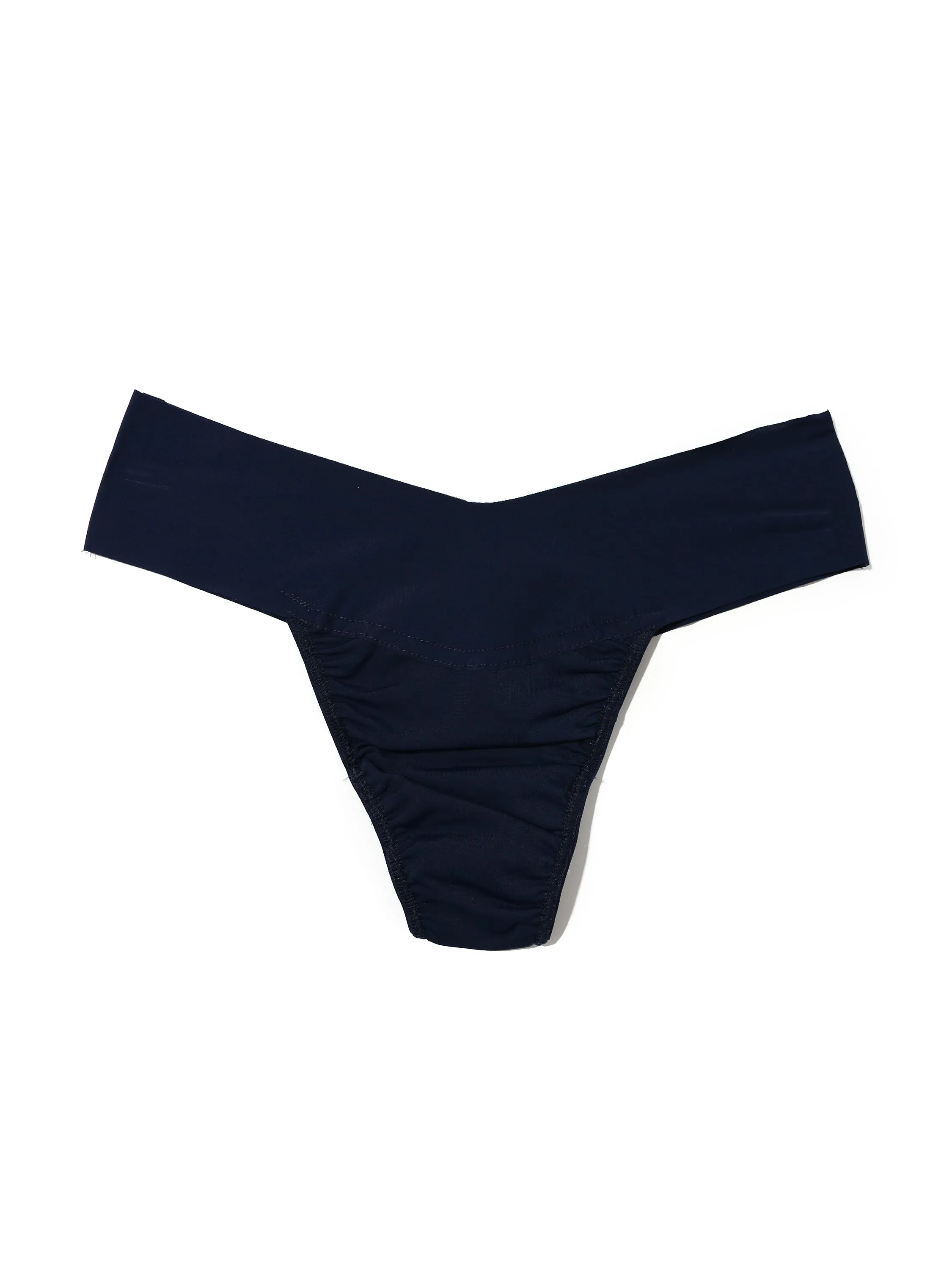 BreatheSoft™ Natural Rise Thong Blackberry Crumble Blue Sale