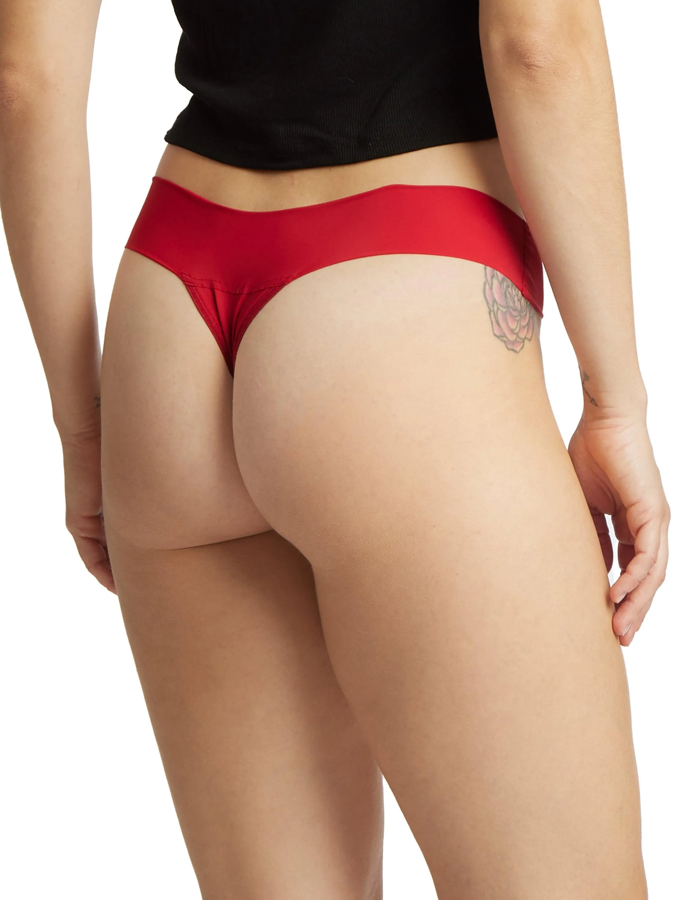 BreatheSoft® Natural Rise Thong Cherryade Red Sale