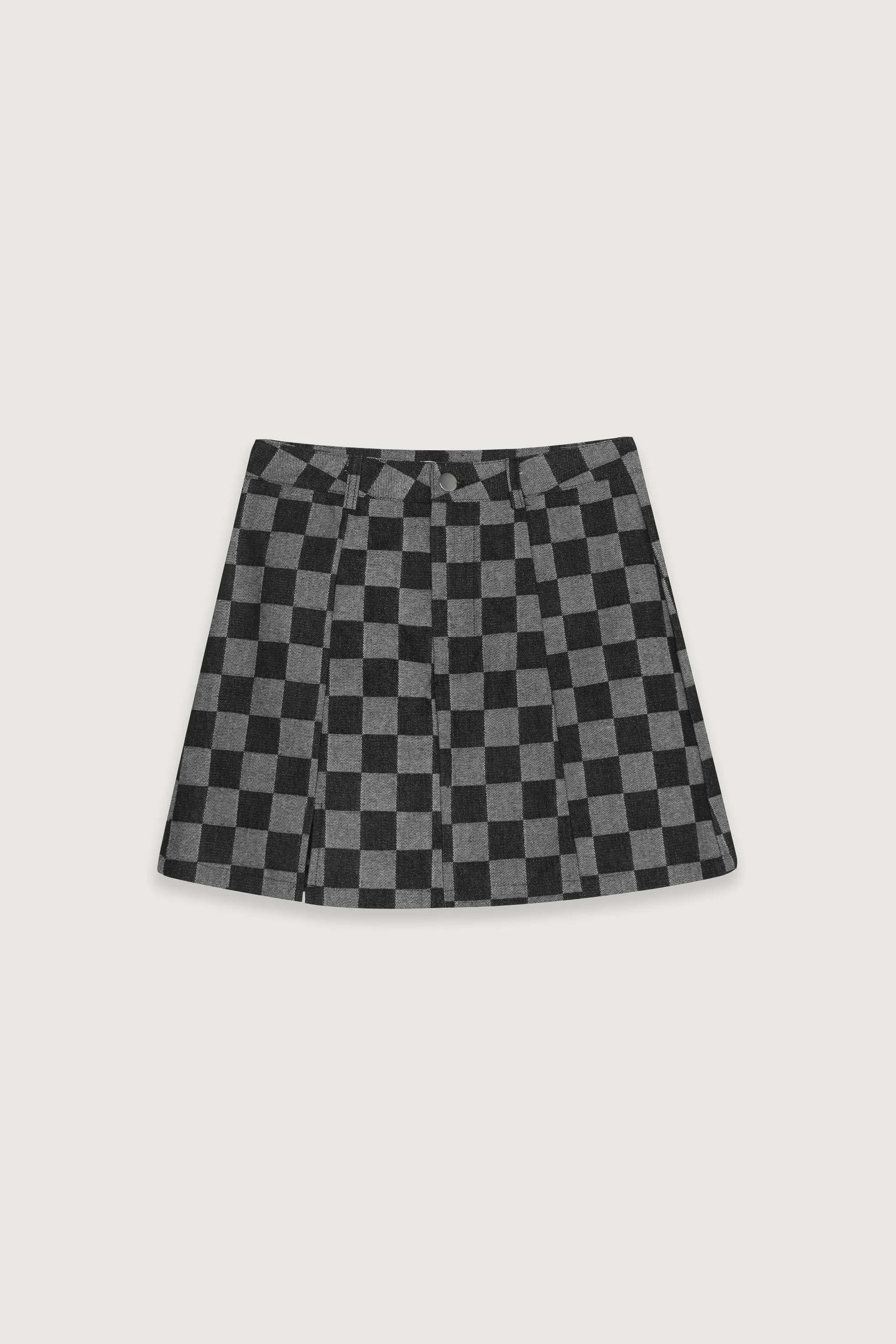 CHECKERED MINI SKIRT