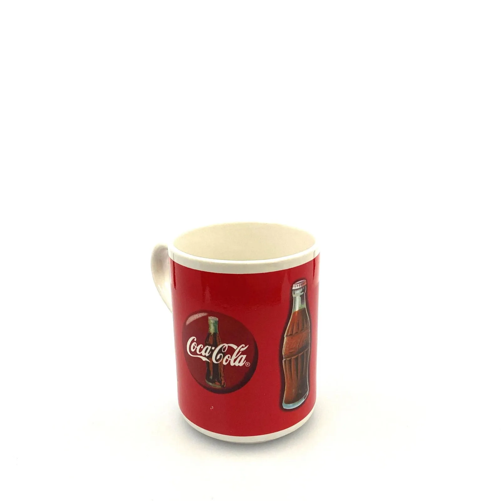 Coca-Cola Large Logo Red Ceramic Coffee Cup Mug 1997