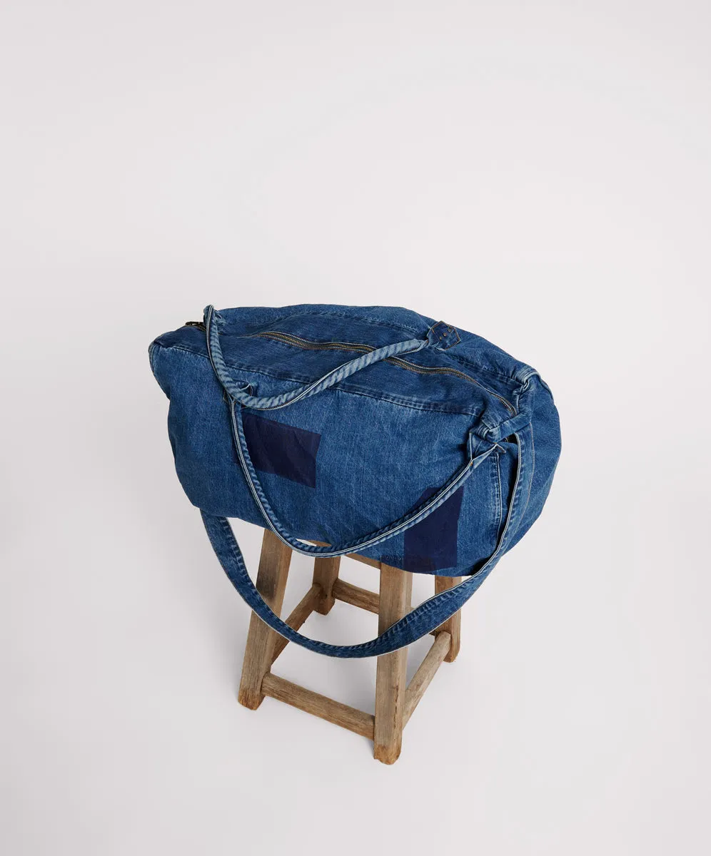 Denim Overnighter Duffle Bag - Salty Sailor Blue