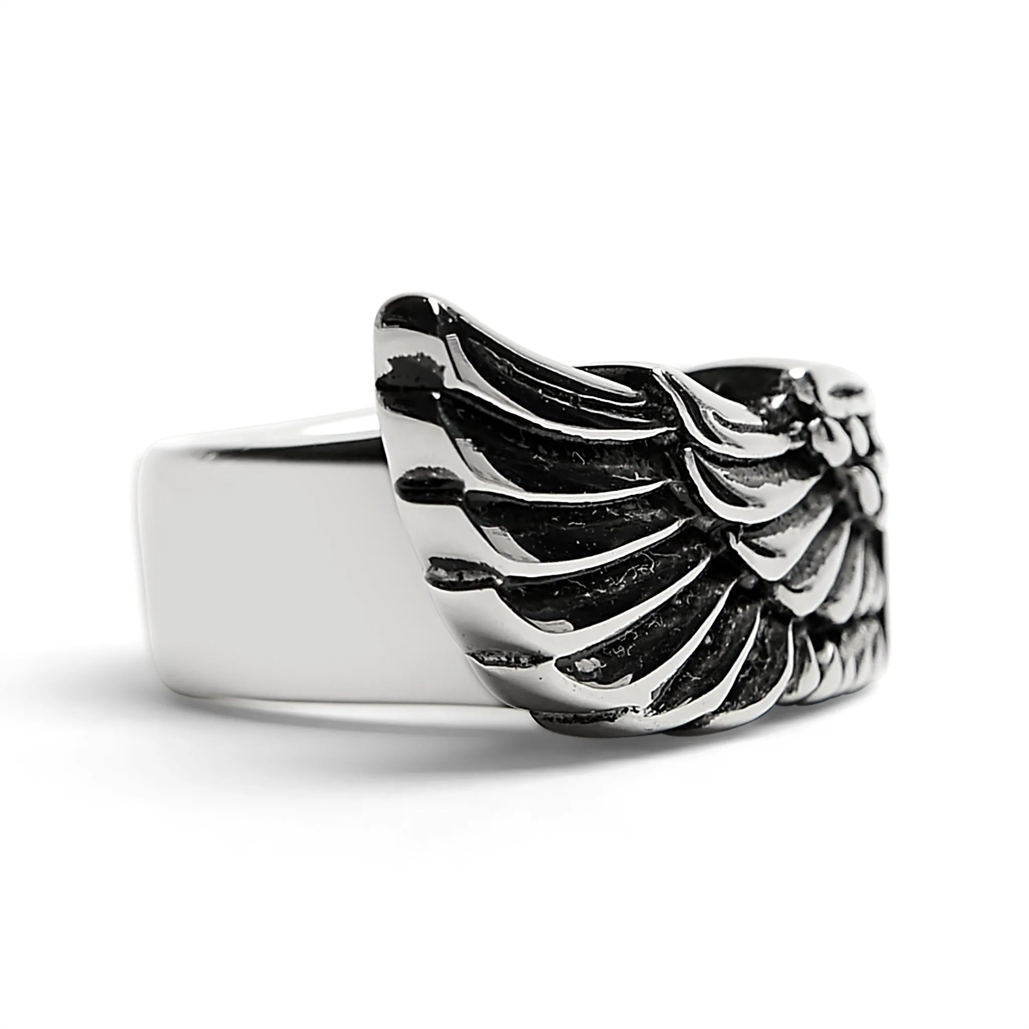 Detailed Wing Stainless Steel Ring / SCR4039