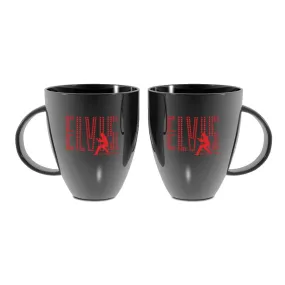 ELVIS Silhouette Lustre Bistro Coffee Mug