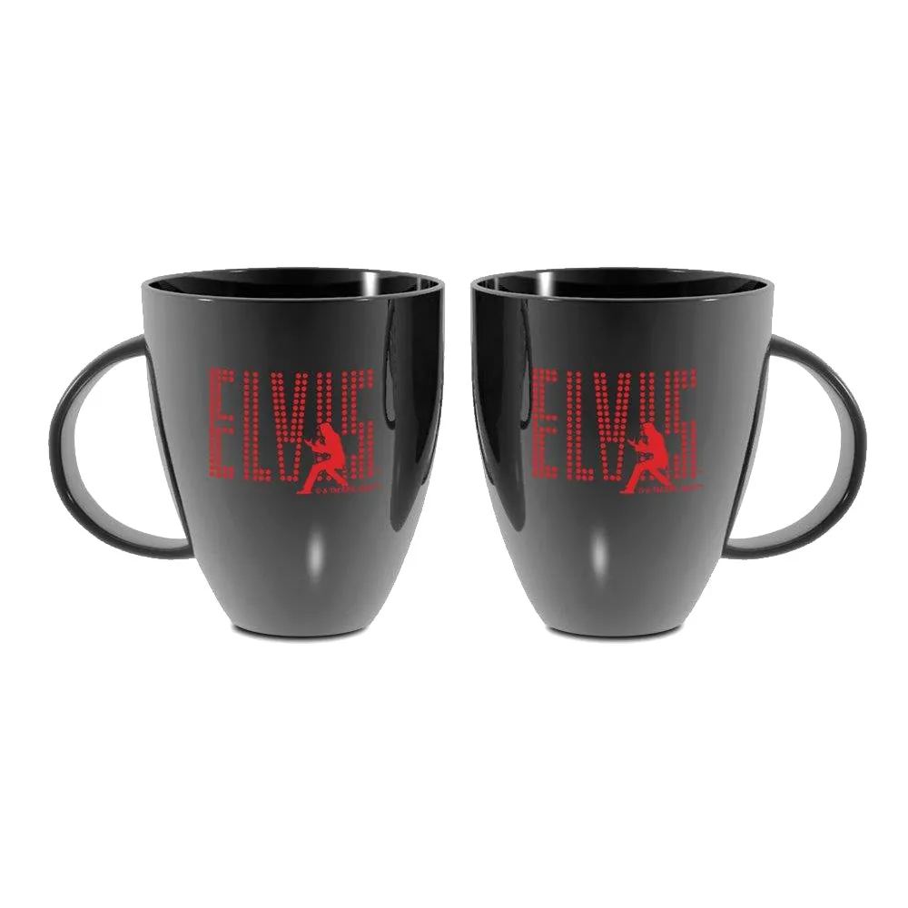 ELVIS Silhouette Lustre Bistro Coffee Mug