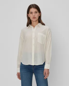 Eyelet Classic Shirt In Ivory