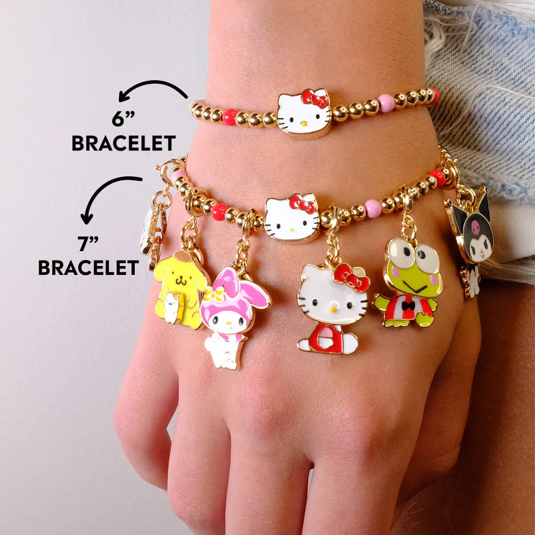 Gold Hello Kitty Stretch Bead Bracelet