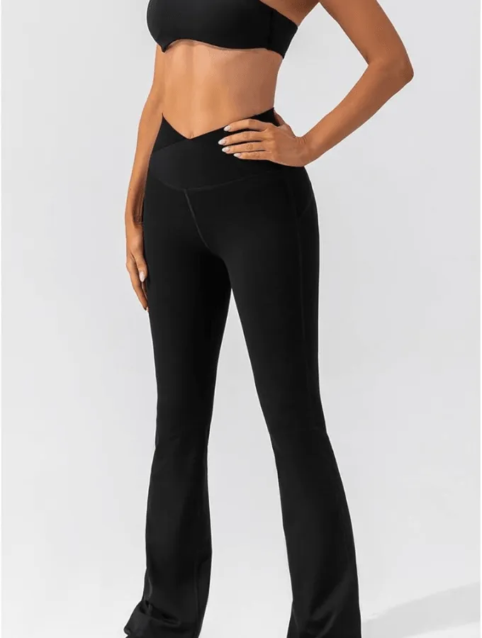 HIGH WAISTED YOGA SET - BLACK