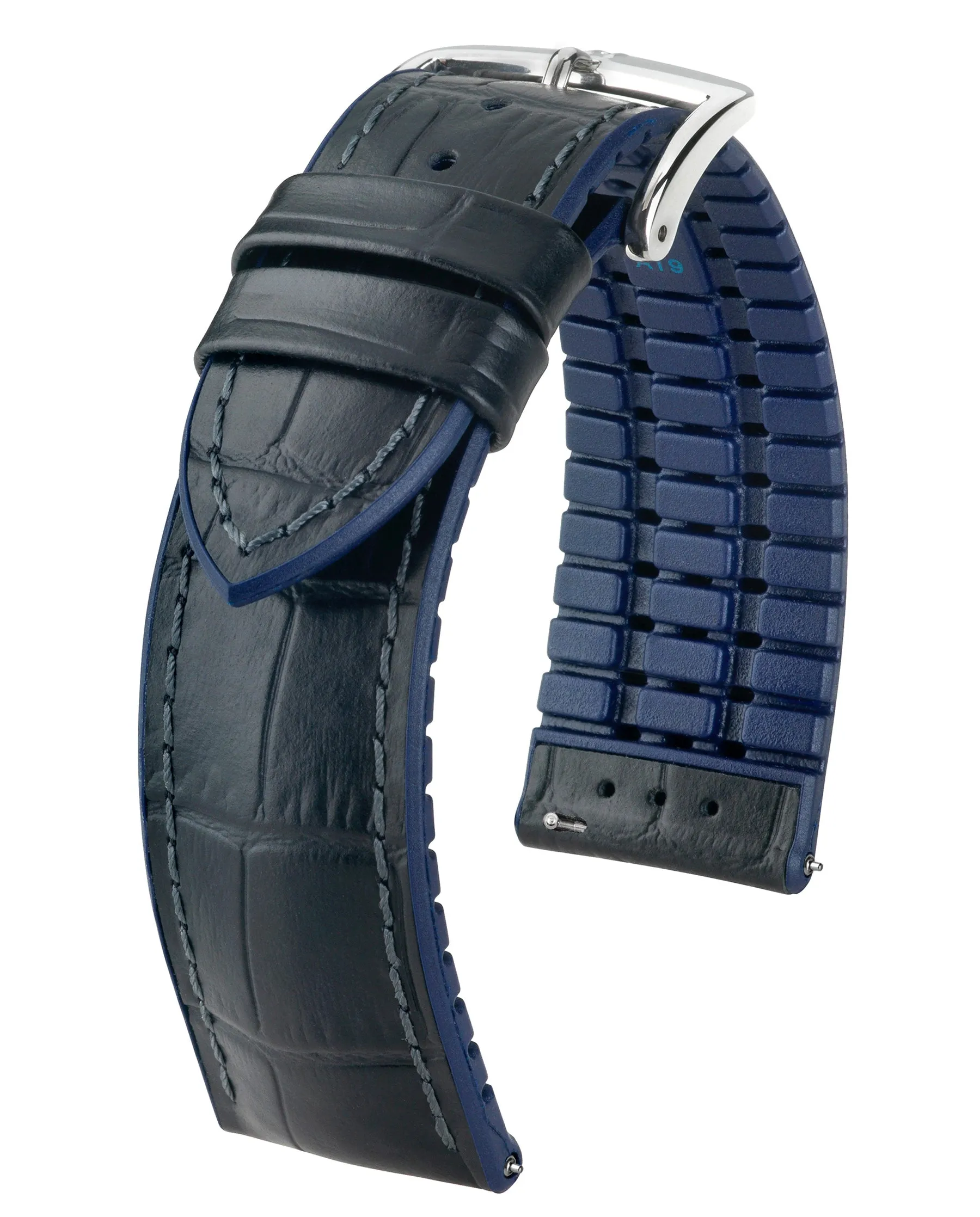 HIRSCH ANDY Performance Alligator Embossed Calfskin Watch Band  092 80 28