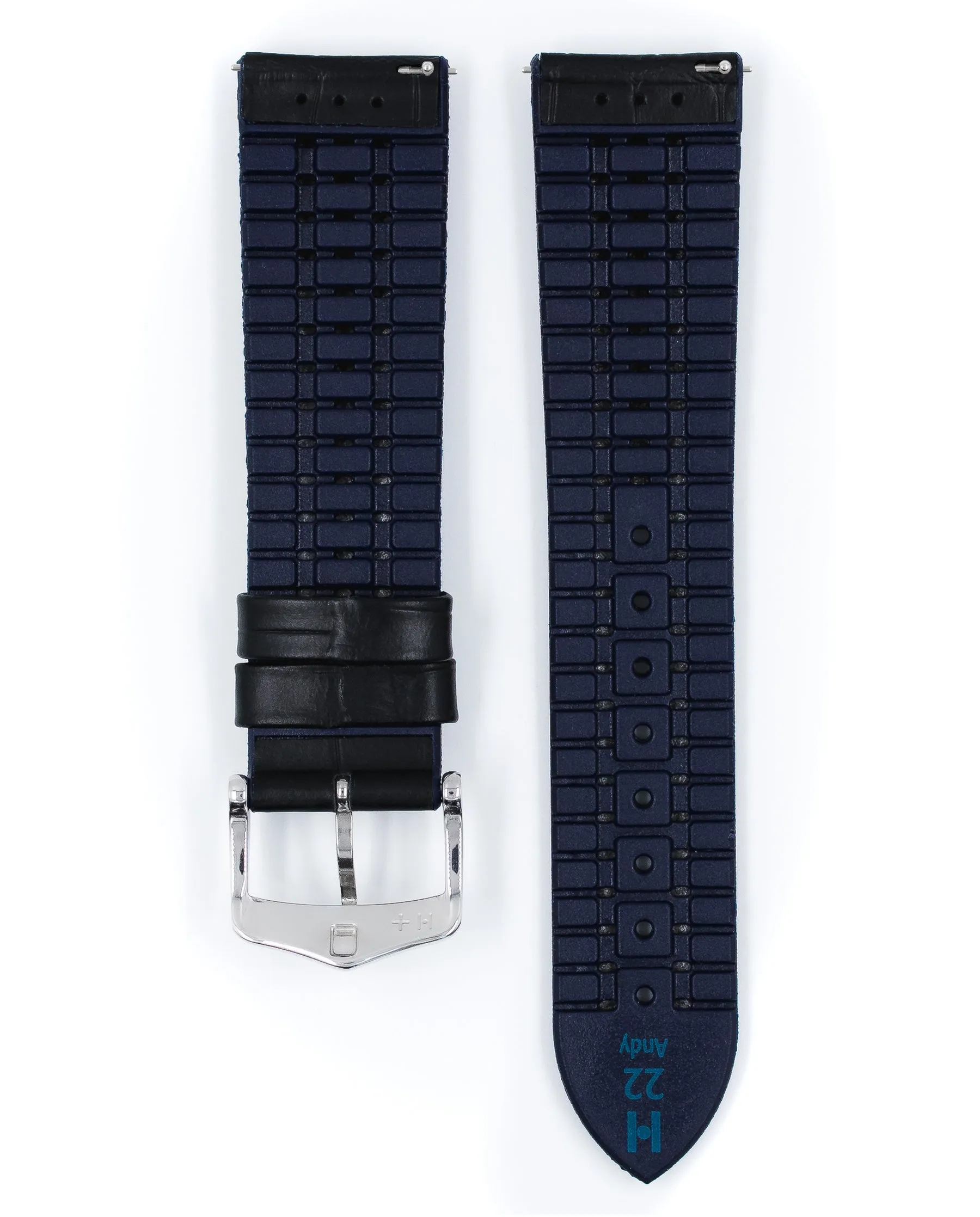 HIRSCH ANDY Performance Alligator Embossed Calfskin Watch Band  092 80 28