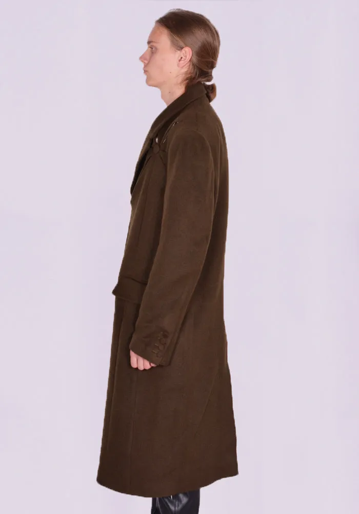 KUSIKOHC KUW3CT01KR-C4001.999 ORIGAMI COAT OLIVE