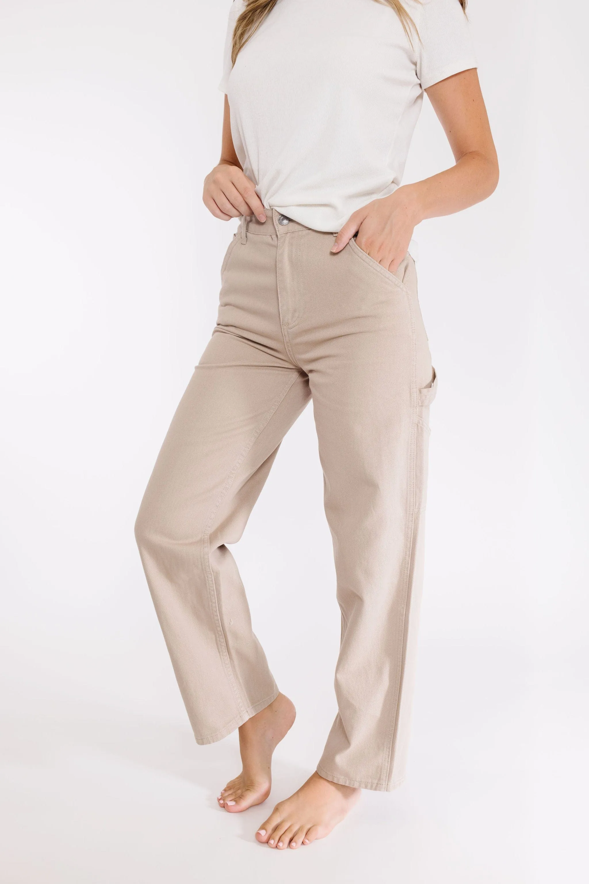 Marissa Pant in Khaki