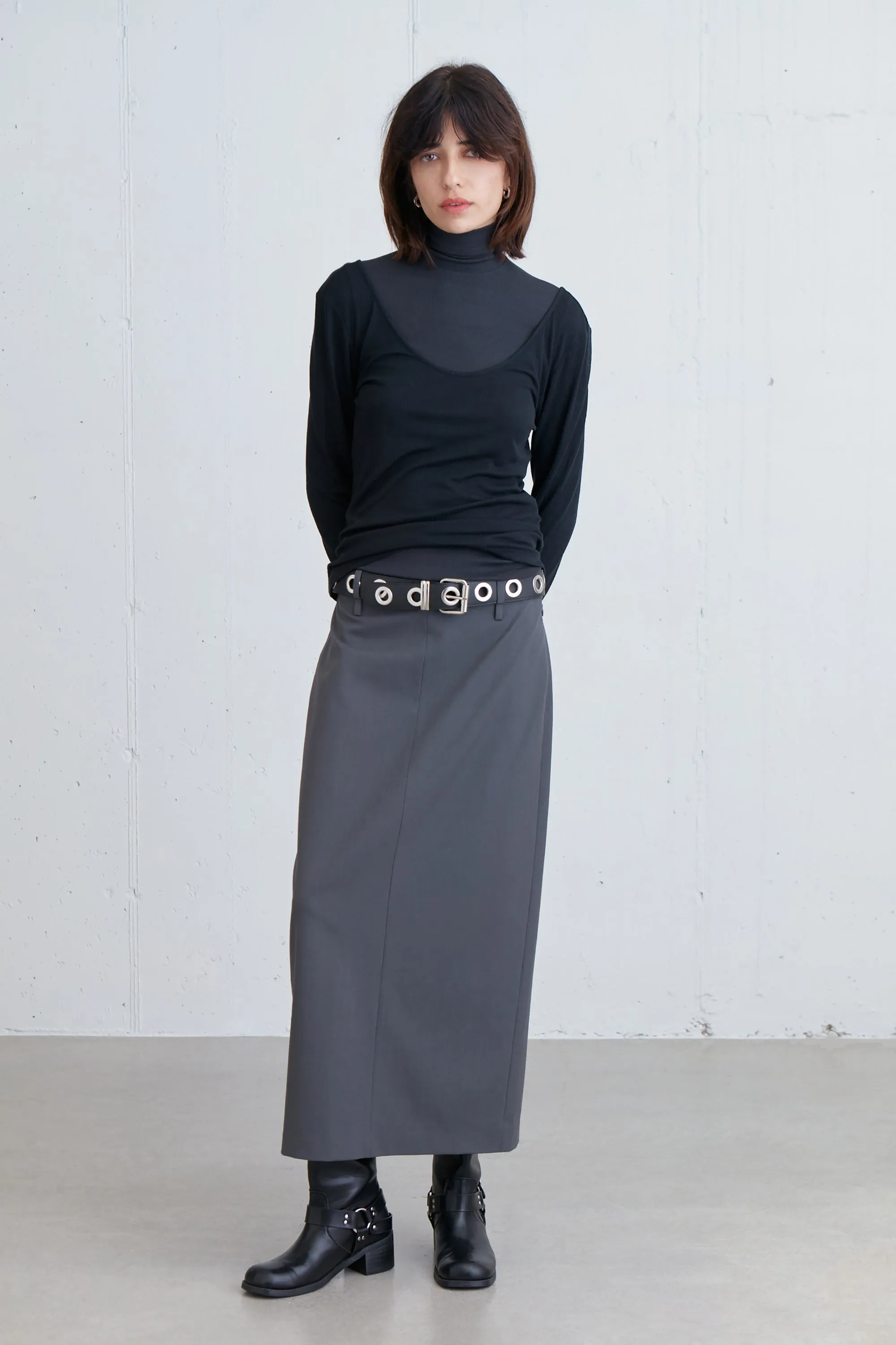 MIDI SUITING SKIRT