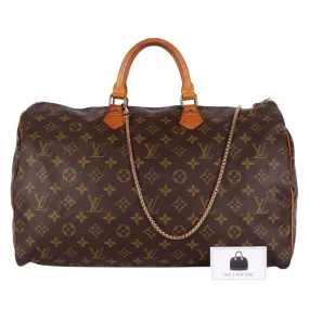 Monogram Speedy 40 Satchel (Authentic Pre-Owned)