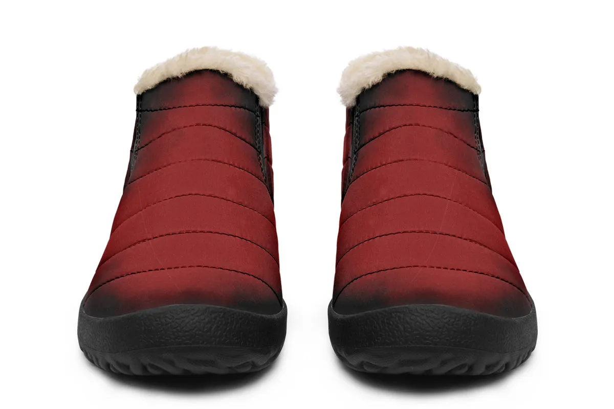 Mood: Blood Winter Sneakers - Warm & Easy Slip-On Shoes Lined with Vegan Wool with Anti-Slip Soles