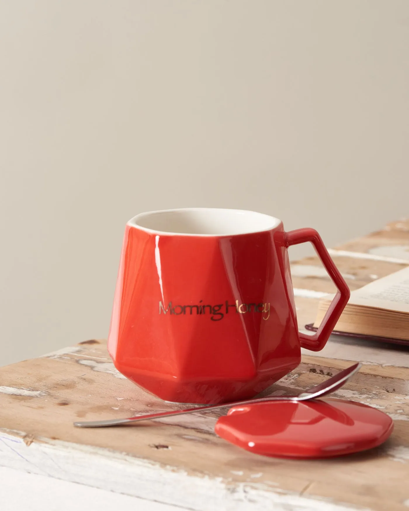 'Morning Honey' Mug - Red