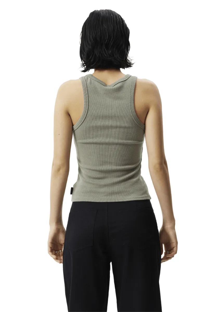 Olive Lydia Hemp Ribbed Singlet