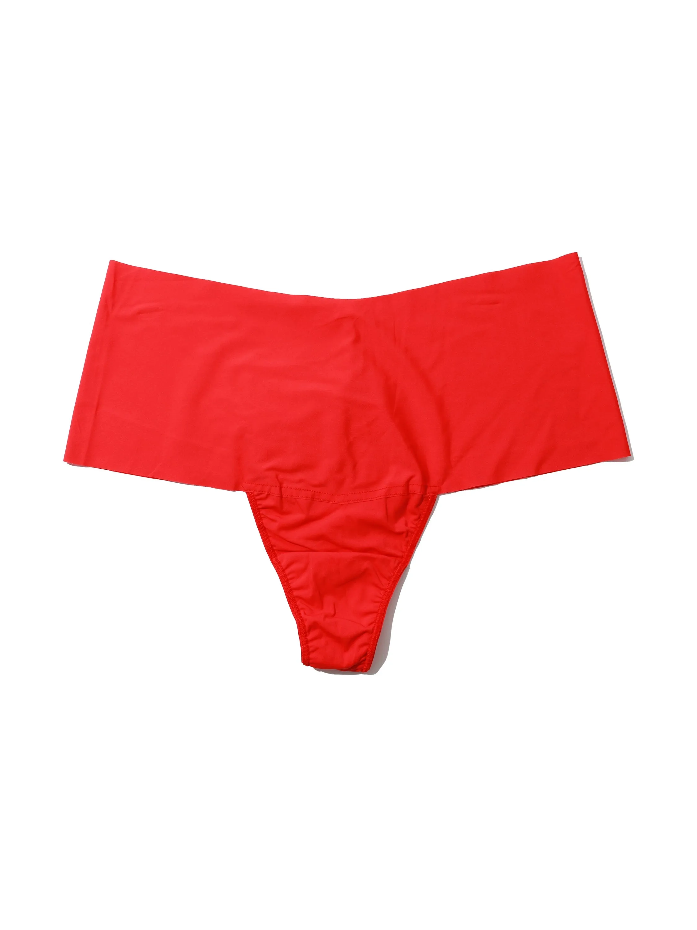 Plus Size BreatheSoft™ High Rise Thong Sleigh Queen Red