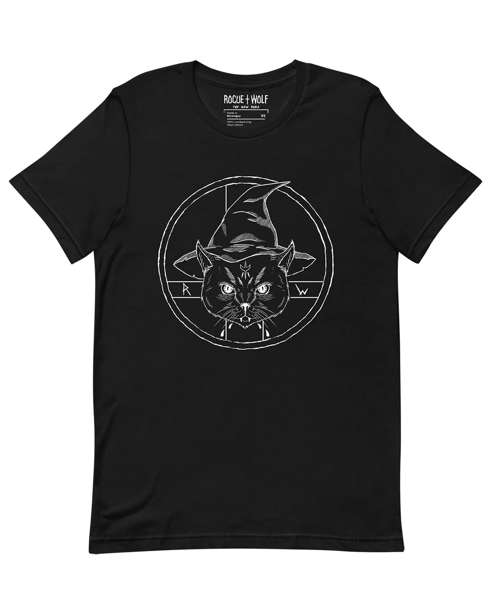 Purrfect Witchery Tee - Unisex Vegan T-Shirt Dark Academia Gothic Style Witchy Clothing Occult Gift Cat Lovers