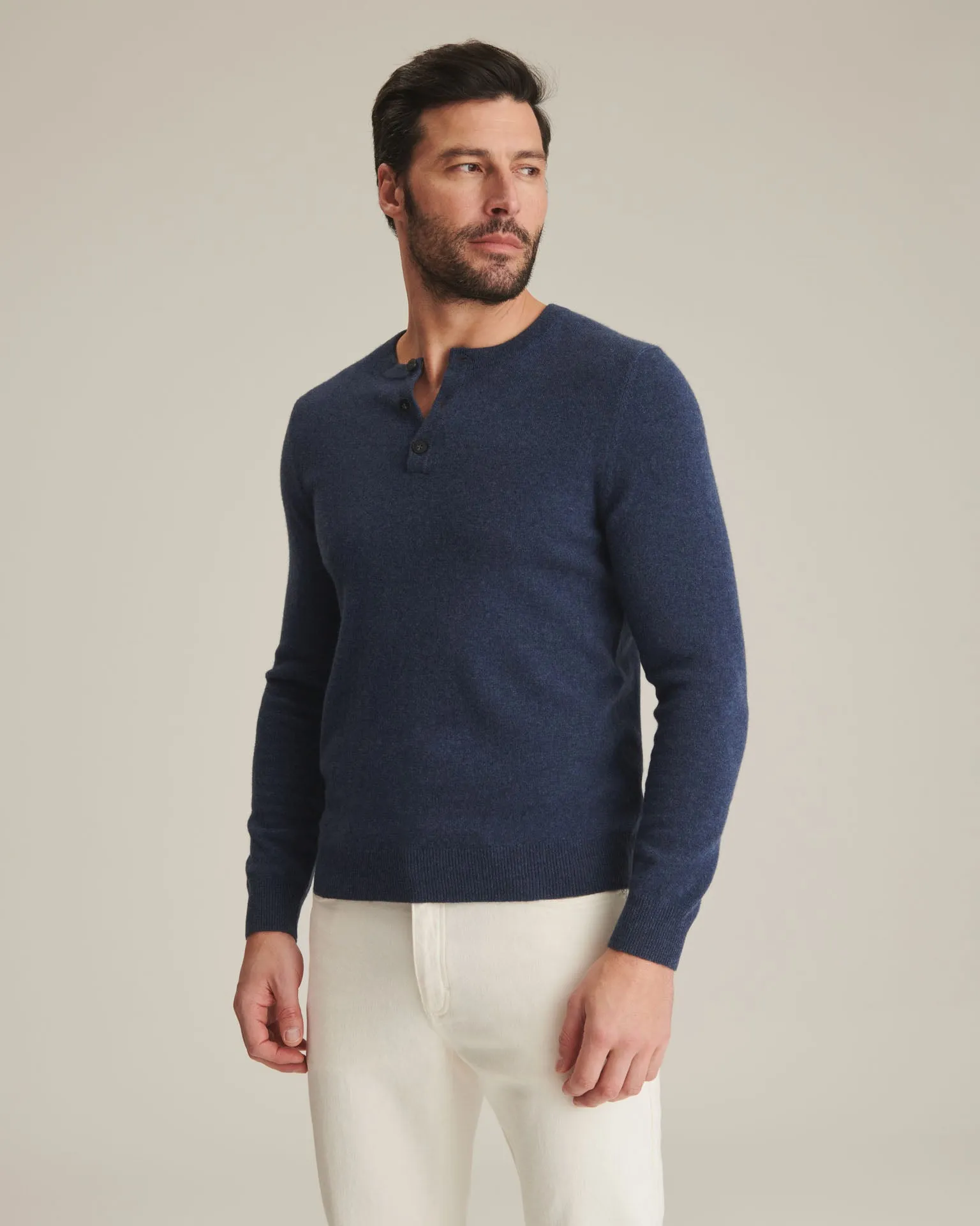 Recycled Cashmere Henley