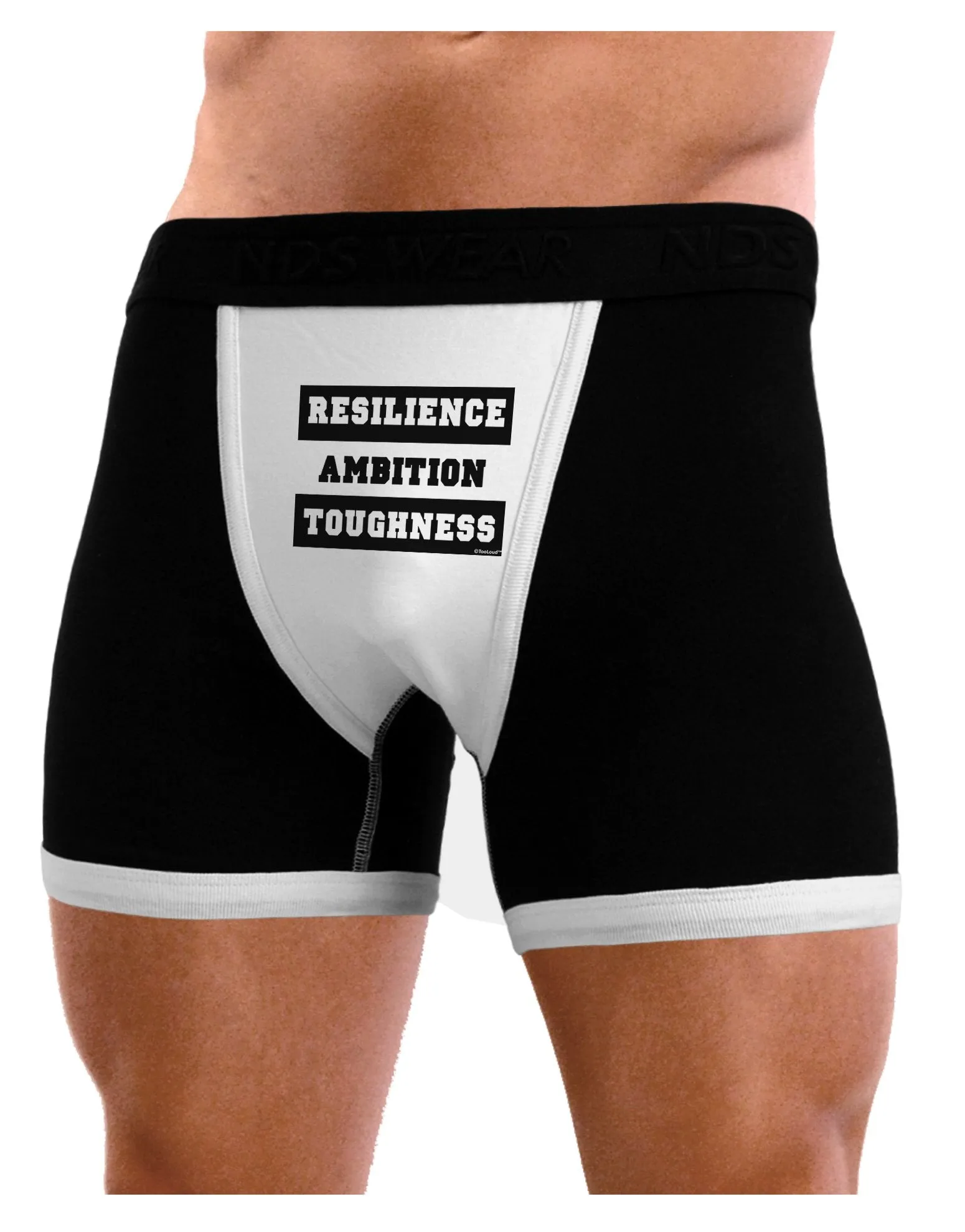 RESILIENCE AMBITION TOUGHNESS Mens Boxer Brief Underwear