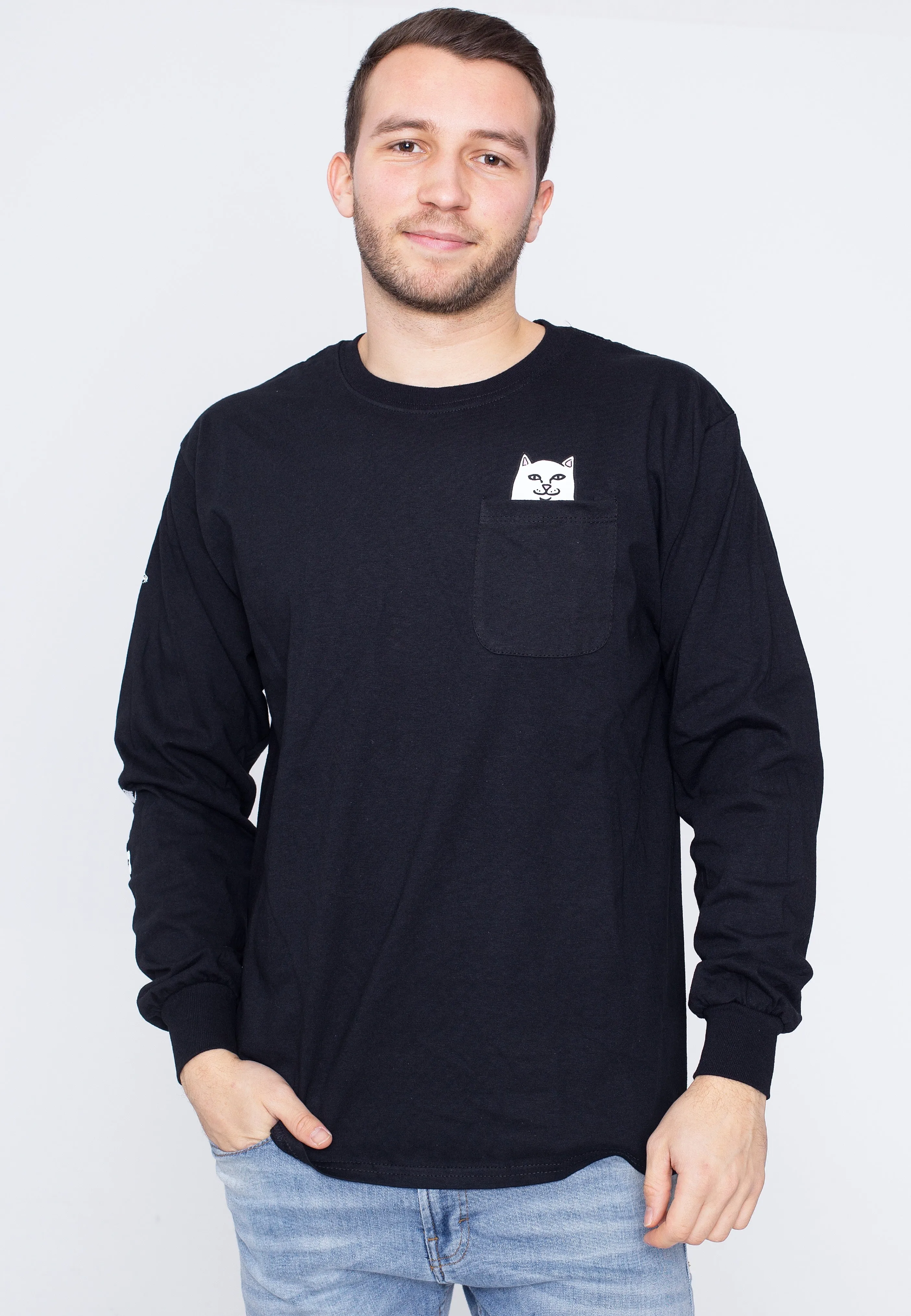 RIPNDIP - Lord Nermal Pocket Black - Longsleeve