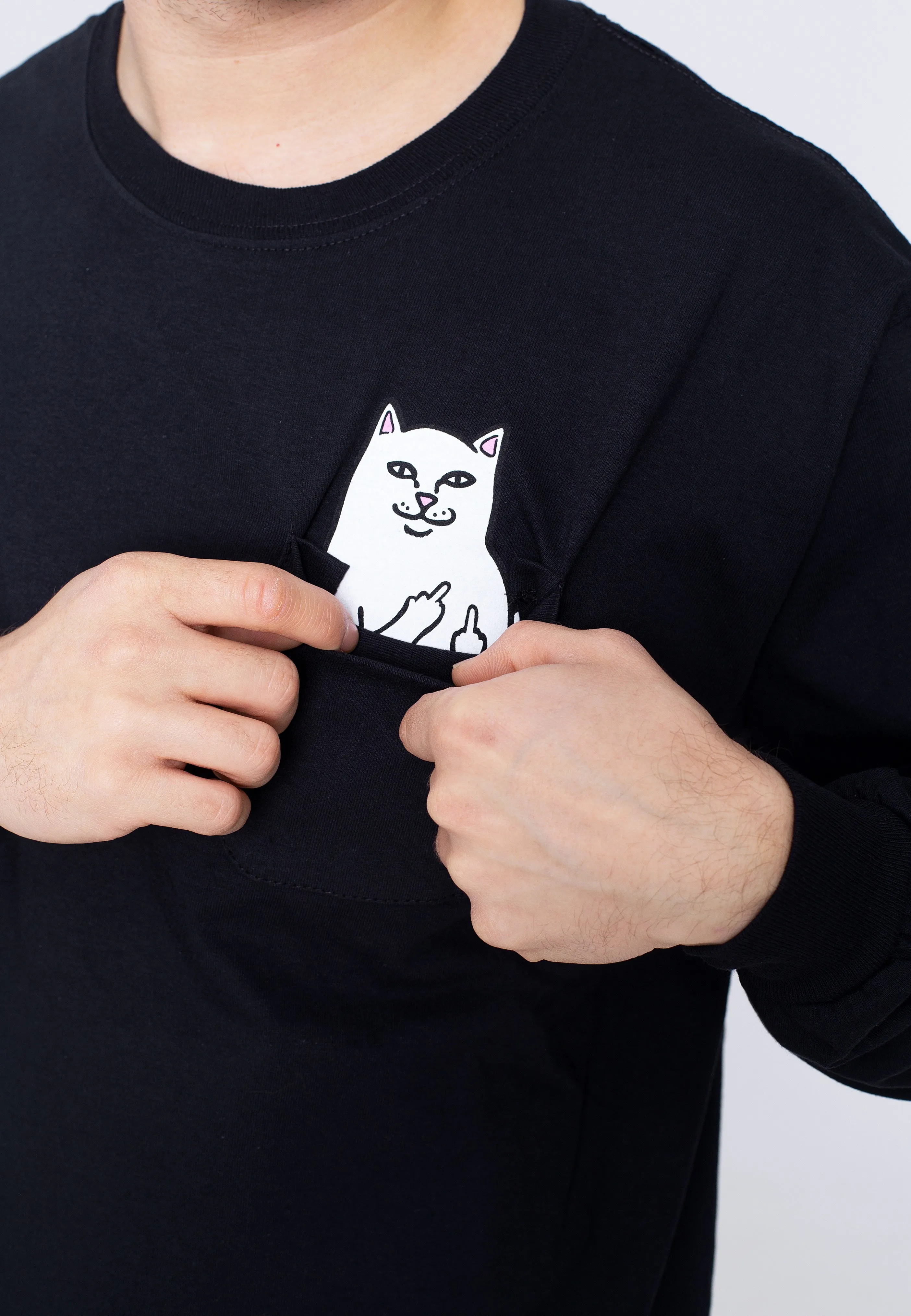 RIPNDIP - Lord Nermal Pocket Black - Longsleeve