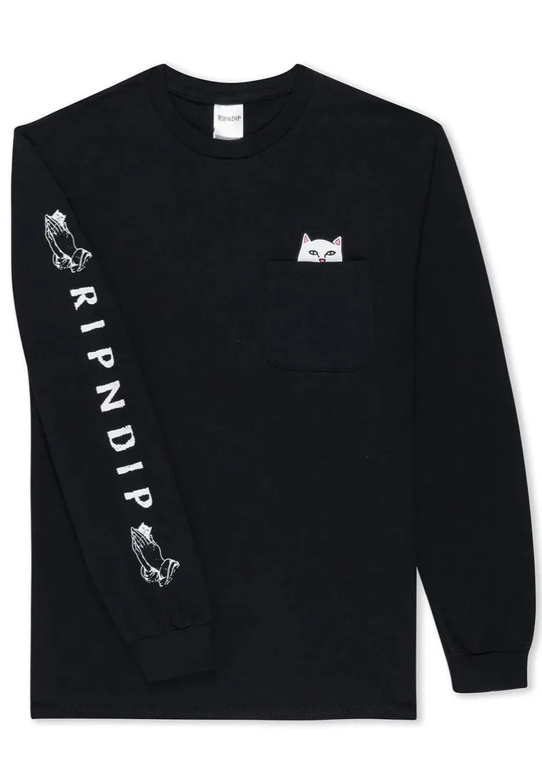 RIPNDIP - Lord Nermal Pocket Black - Longsleeve