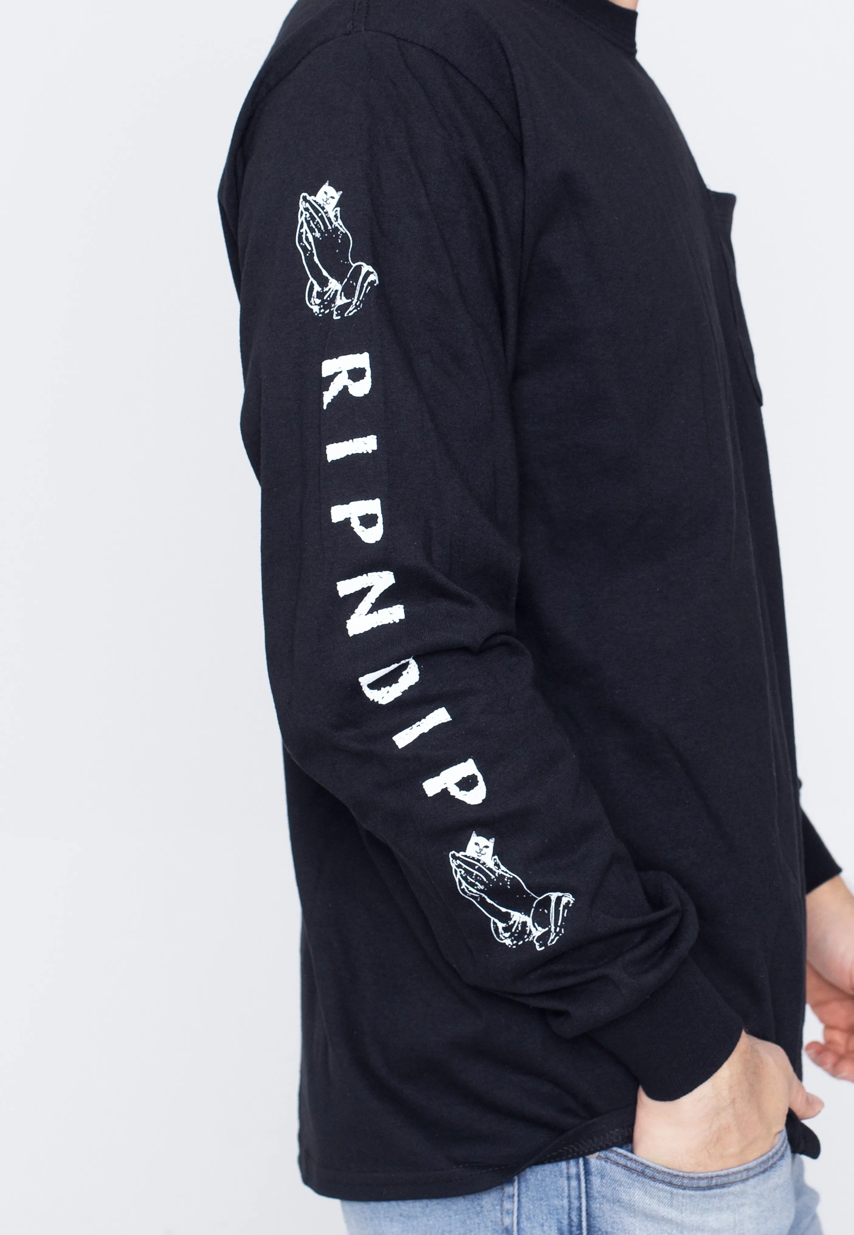 RIPNDIP - Lord Nermal Pocket Black - Longsleeve