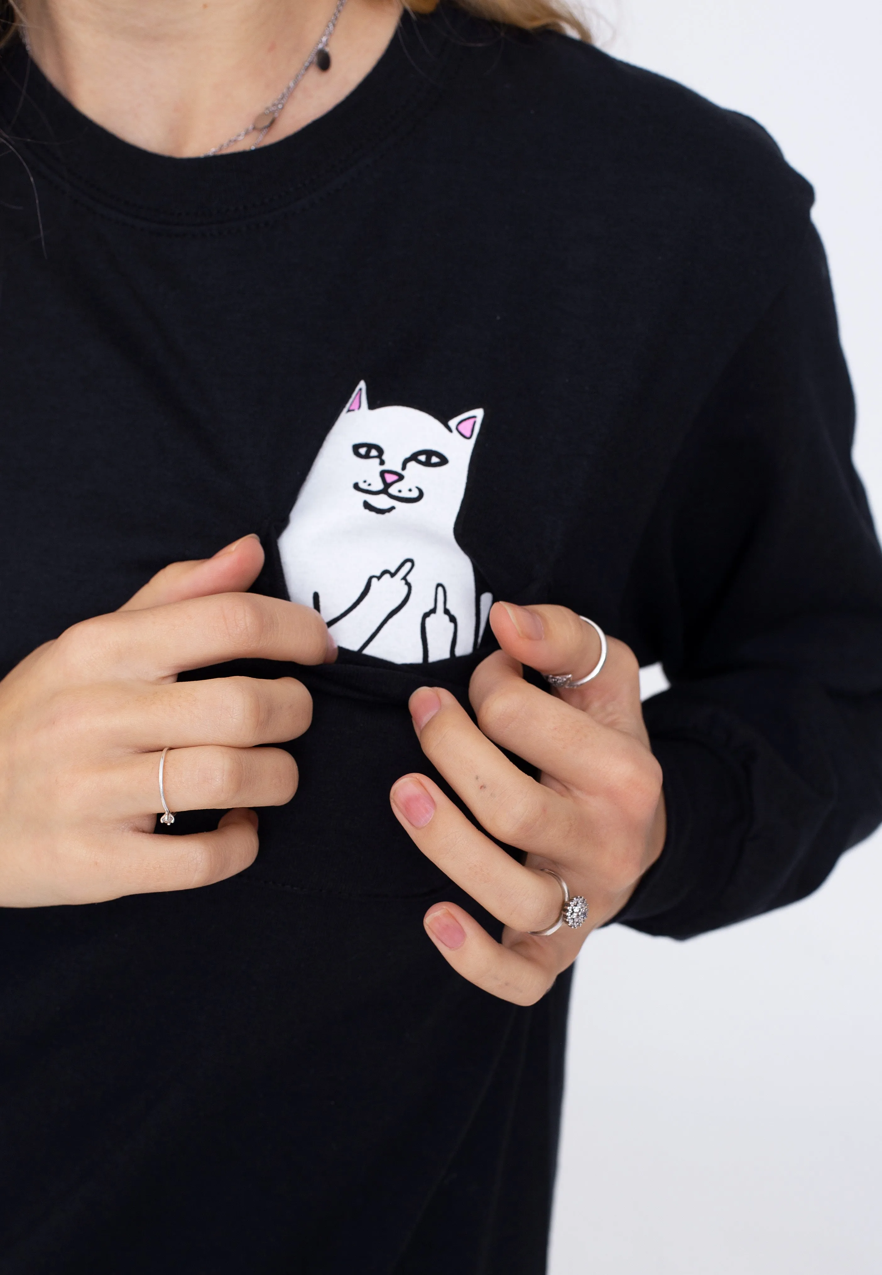 RIPNDIP - Lord Nermal Pocket Black - Longsleeve