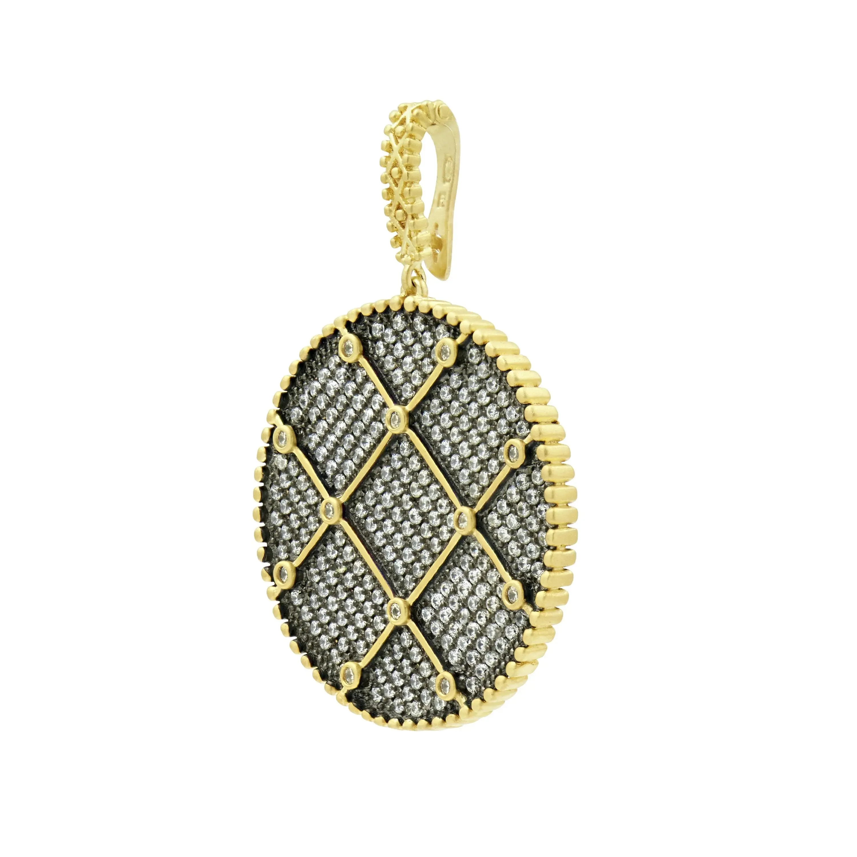 Signature Double Sided Pendant Chain Link Necklace