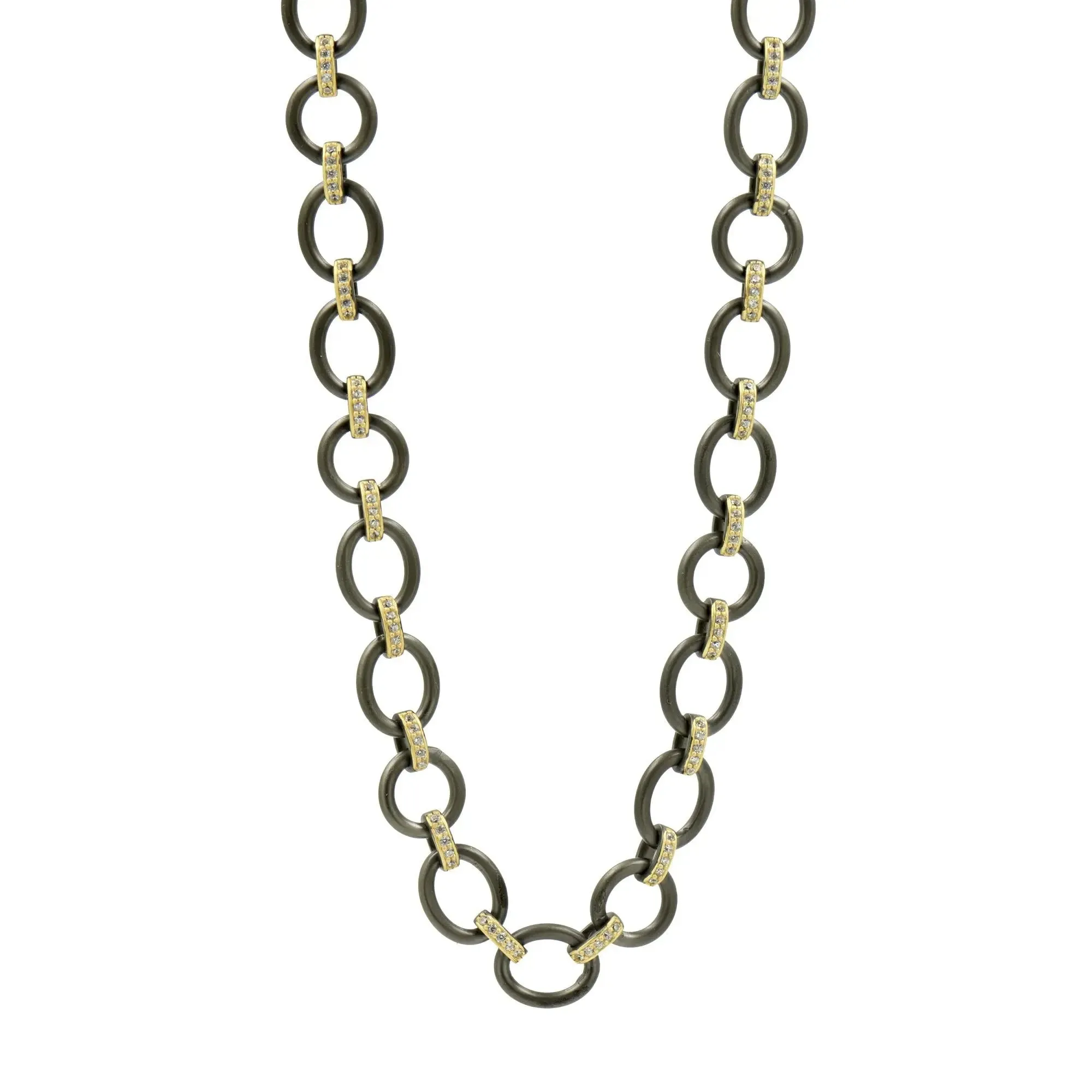 Signature Double Sided Pendant Chain Link Necklace