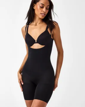 SPANXsculpt Seamless Power Open-Bust Mid-Thigh Bodysuit