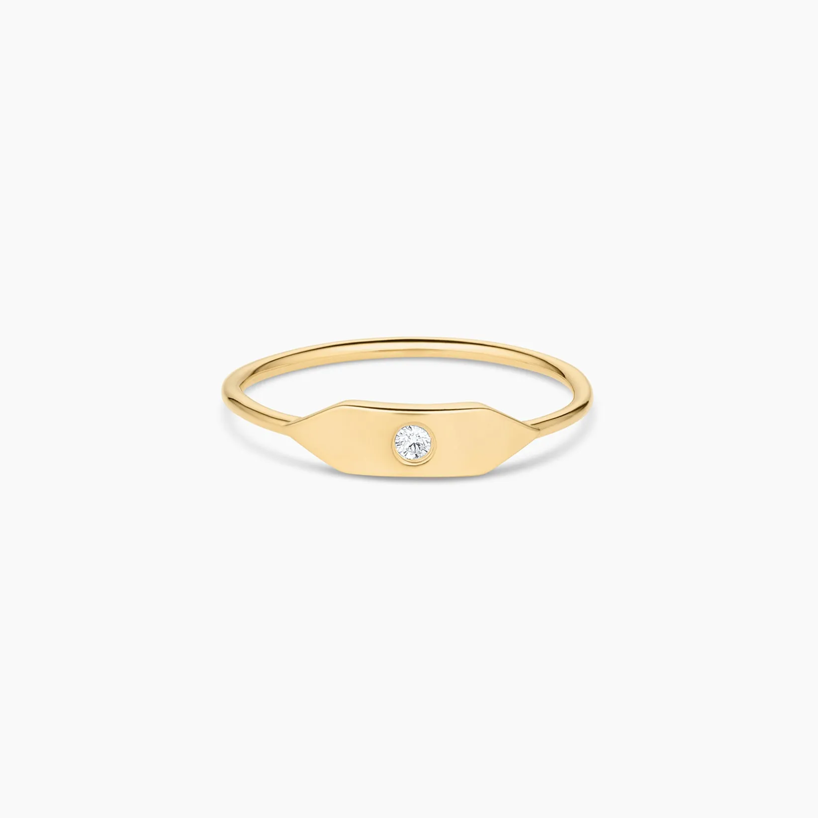 Stacking Signet Ring with Stone