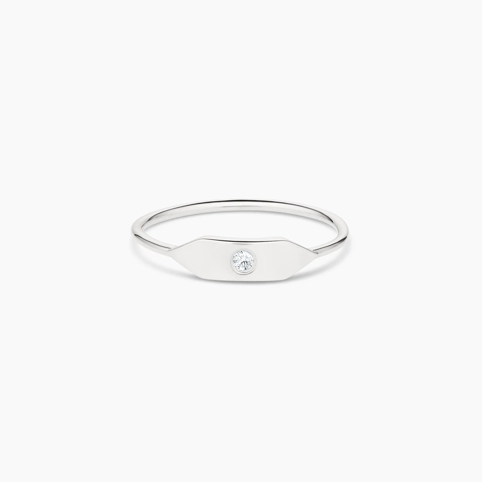 Stacking Signet Ring with Stone