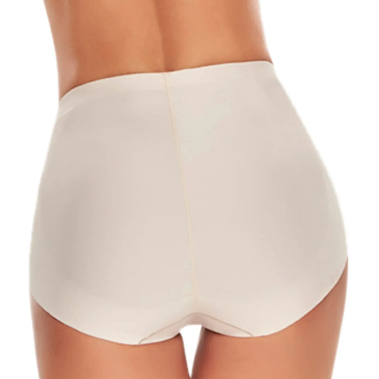 TrueShapers 1275 Mid-Waist Control Panty with Butt Lifter Benefits Color Beige